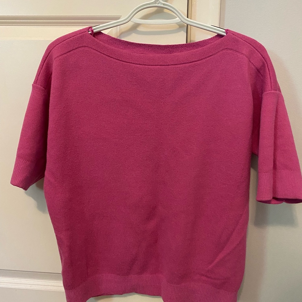 Ann Taylor Fuchsia Knit Top